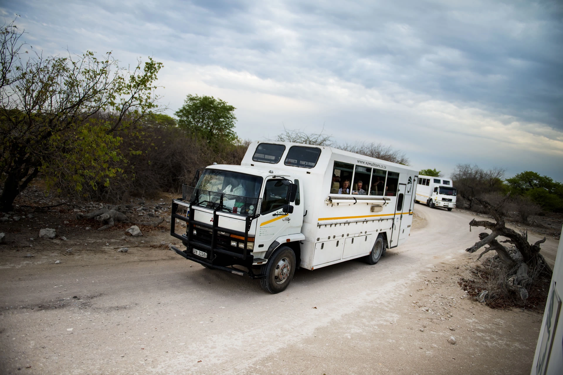 Nomad Adventure Tours truck in Etosha National Park, Namibia (Copyright Nomad Adventure Tours)